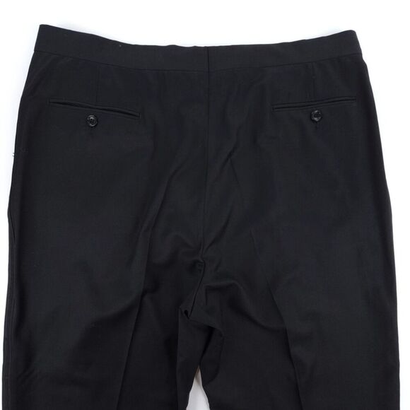 ARMANI COLLEZIONI Tuxedo Jacket Pleated Pants Formal Suit Set Black Old Money - Picture 13 of 16